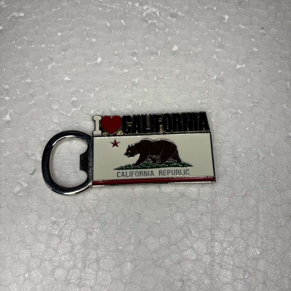 State of California Republic Flag with Bear Bottle Opener